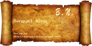Bengyel Nina névjegykártya